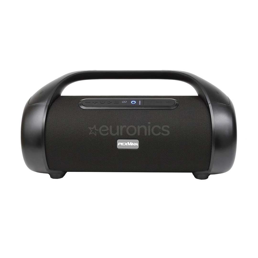 PexMan PM-50, Bluetooth, melna - Portatīvais bezvadu skaļrunis