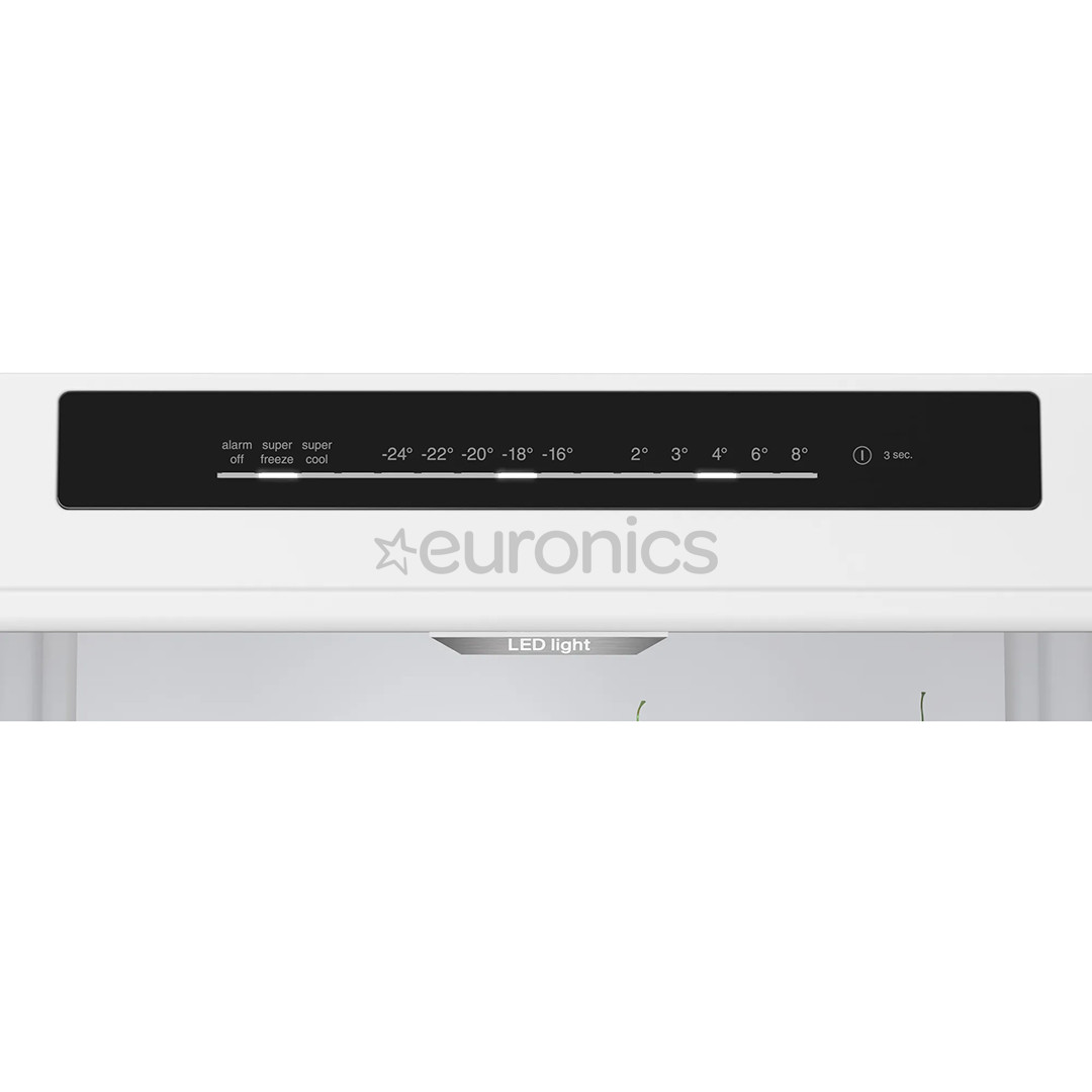 Bosch NoFrost, augstums 203 cm, 363 L, melna - Ledusskapis