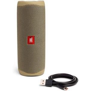 JBL Flip 5, sand - Portable wireless speaker