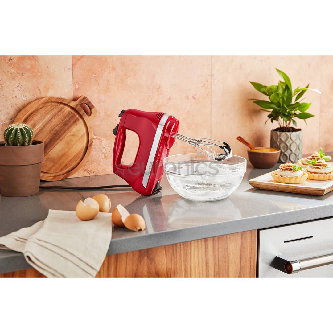 KitchenAid, 6 скоростей, красный - Ручной миксер