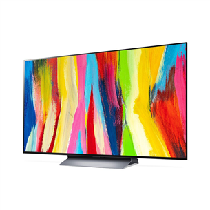 LG OLED77C21LA, OLED evo 4K, 77", centra statīvs, pelēka - Televizors