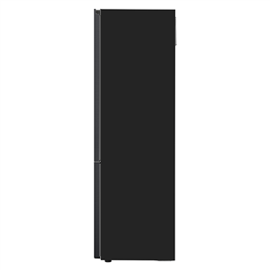 LG NoFrost, augstums 203 cm, 384 L, matēti melna - Ledusskapis