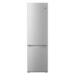 LG NoFrost, augstums 203 cm, 384 L, nerūsējošā tērauda - Ledusskapis GBB72NSVCN1.ANSQEUR