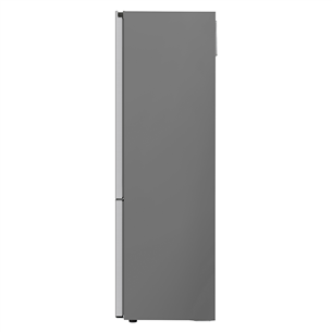 LG NoFrost, augstums 203 cm, 384 L, nerūsējošā tērauda - Ledusskapis