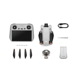 DJI Mini 3 Pro (DJI RC), pelēka - Radio vadāms lidaparāts