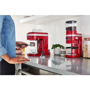 KitchenAid Artisan, 1500 W, sarkana - Kafijas dzirnaviņas