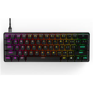 Steelseries Apex Pro Mini, OmniPoint Adjustable Mechanical Switch, US, mehāniskā, melna - Klaviatūra 64820