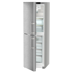 Liebherr, NoFrost, 314 L, height 186 cm, silver - Refrigerator