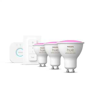 Philips Hue Starter Kit, GU10, 3 gab., balta - Viedās gaismas starta komplekts 929001953113