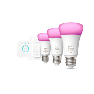 Philips Hue White and Color Starter Kit, E27, 3 pcs, color - Smart Light Kit