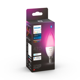 Philips Hue White and Color, E14, balta - Viedā spuldze