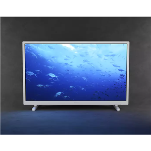 Philips, 24", HD, LED LCD, боковые ножки, белый - Телевизор