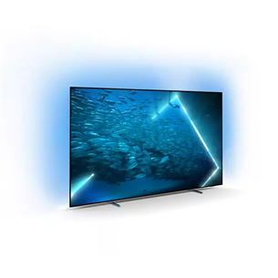 Philips, OLED 4K, 48", sānu statīvs, sudraba - Televizors