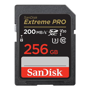 SanDisk Extreme Pro UHS-I, SDXC, 256 GB - Atmiņas karte