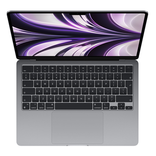 Apple MacBook Air 13 (2022), 13.6'', M2 8C/8C, 8 GB, 256 GB, RUS, pelēka - Portatīvais dators