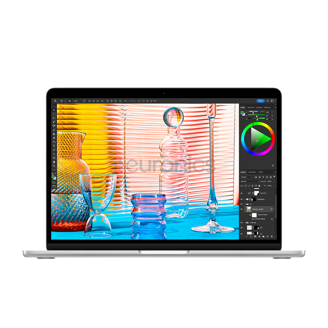 Apple MacBook Air 13 (2022), 13.6'', M2 8C/8C, 8 GB, 256 GB, RUS, sudraba - Portatīvais dators