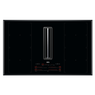 AEG, width 83 cm, frameless, black - Built-in Induction Hob with Cooker Hood CCE84779FB