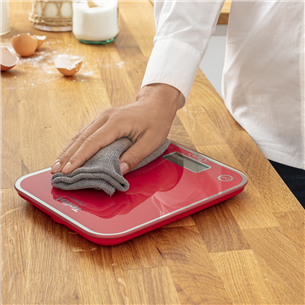 Tefal Optiss, līdz 5 kg, sarkana - Digitālie virtuves svari