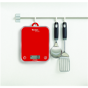 Tefal Optiss, līdz 5 kg, sarkana - Digitālie virtuves svari