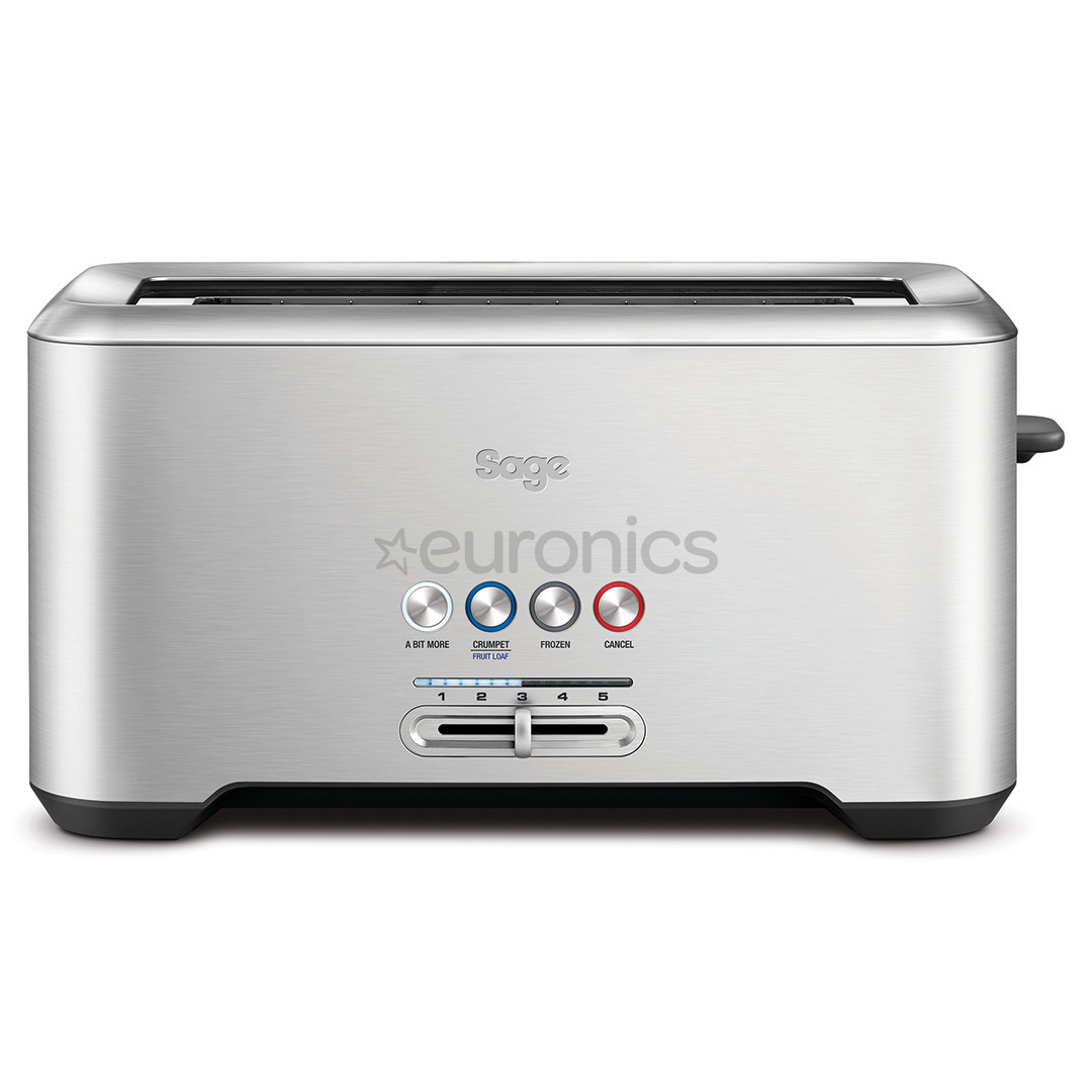 Sage the Bit More, 1800 W, 4 slices, stainless steel - Toaster