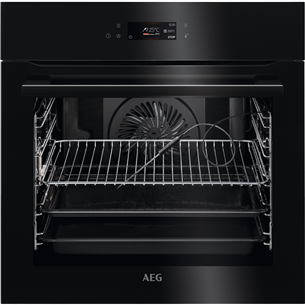 AEG AssistedCooking 8000, 71 L, pirolītiskā tīrīšana, melna - Iebūvējama elektriskā cepeškrāsns BPE742380B