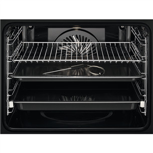 AEG AssistedCooking 8000, 71 L, pyrolytic cleaning, black - Built-in Oven