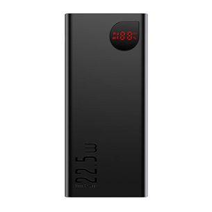 Baseus Adaman Metal Digital Display, 20000 мAч, 22.5 Вт, черный - Внешний аккумулятор PPAD000101