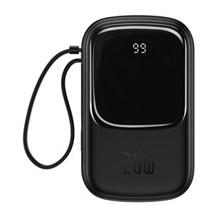 Baseus Qpow Digital Display, 20000 мAч, 20 Вт, черный - Внешний аккумулятор PPQD-H01