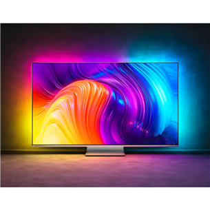 Philips The One PUS8857, 65", 4K UHD, LED LCD, central stand, silver - TV