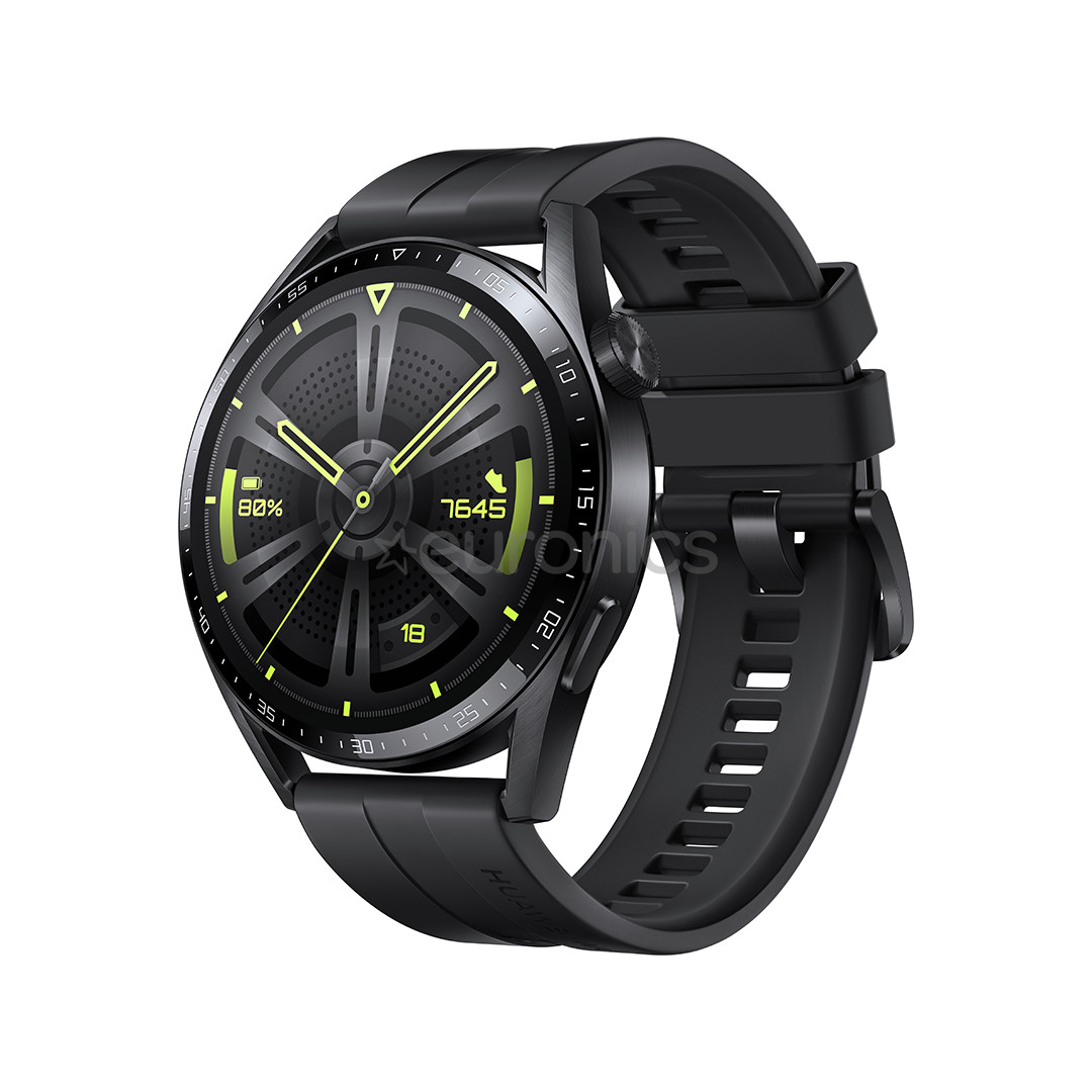 Huawei Watch GT 3 Active, 46 мм, черная сталь - Смарт-часы