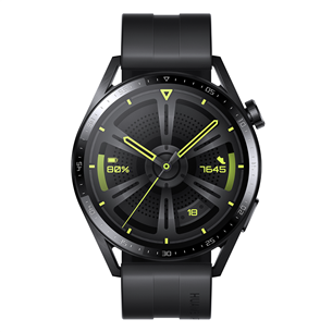 Huawei Watch GT 3 Active, 46 mm, melna - Viedpulkstenis