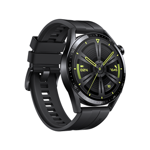 Huawei Watch GT 3 Active, 46 mm, melna - Viedpulkstenis