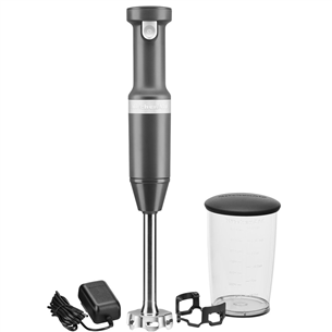 KitchenAid, pelēka - Bezvadu rokas blenderis 5KHBBV53EDG