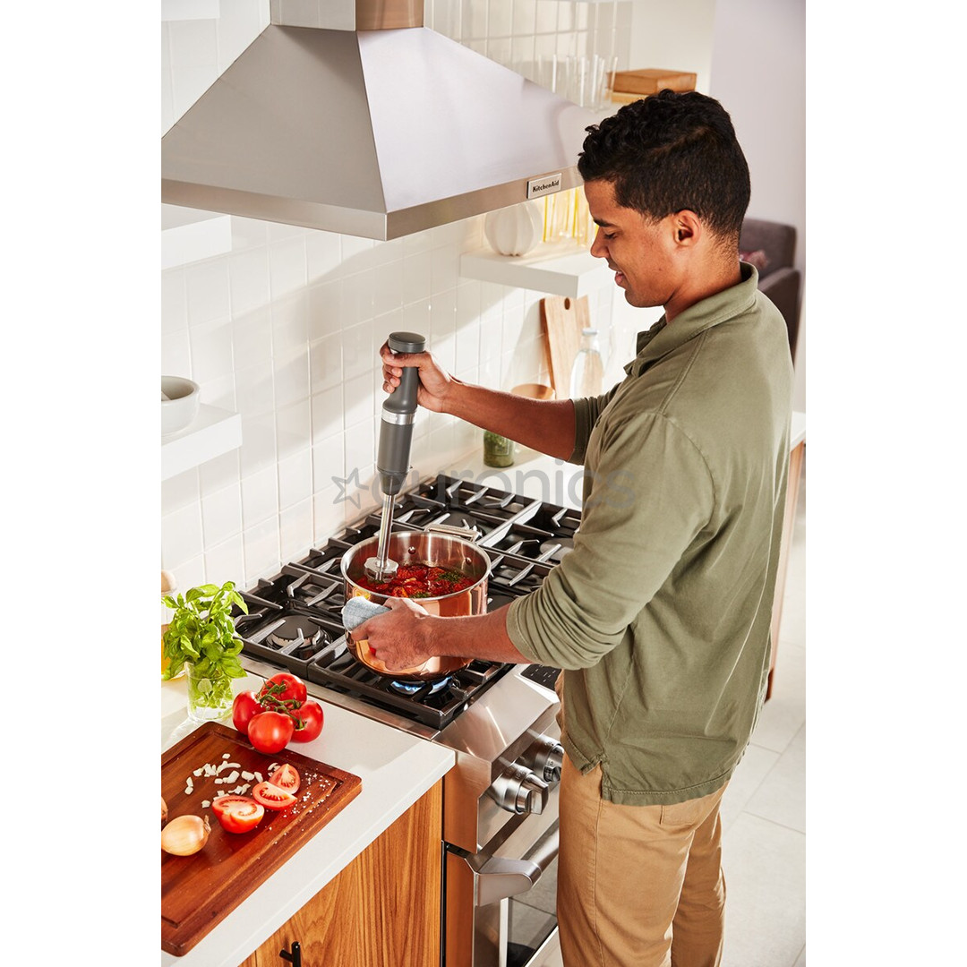 KitchenAid, grey - Cordless hand blender