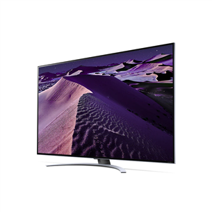 LG 55QNED87, QNED 4K, MiniLED, 55", centra statīvs, melna - Televizors