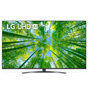 LG UQ8100, LED LCD, 4K, 75", centra statīvs, melna - Televizors