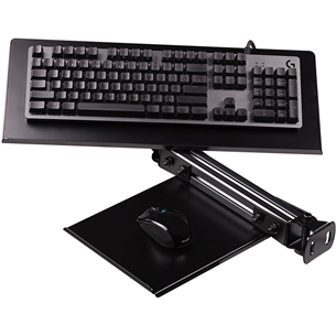 Next Level Racing Elite Keyboard/Mouse Tray, melna - Paliktnis klaviatūrai un datorpelei