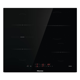 Hisense, platums 59.5 cm, melna - Iebūvējama indukcijas plīts virsma