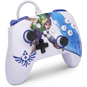 PowerA Nintendo Switch Enhanced Master Sword Attack Zelda Link, white - Nintendo Switch Controller