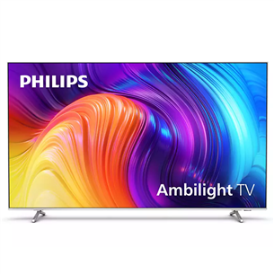 Philips The One, 86", Ultra HD, LED, sānu statīvs, sudraba - Televizors