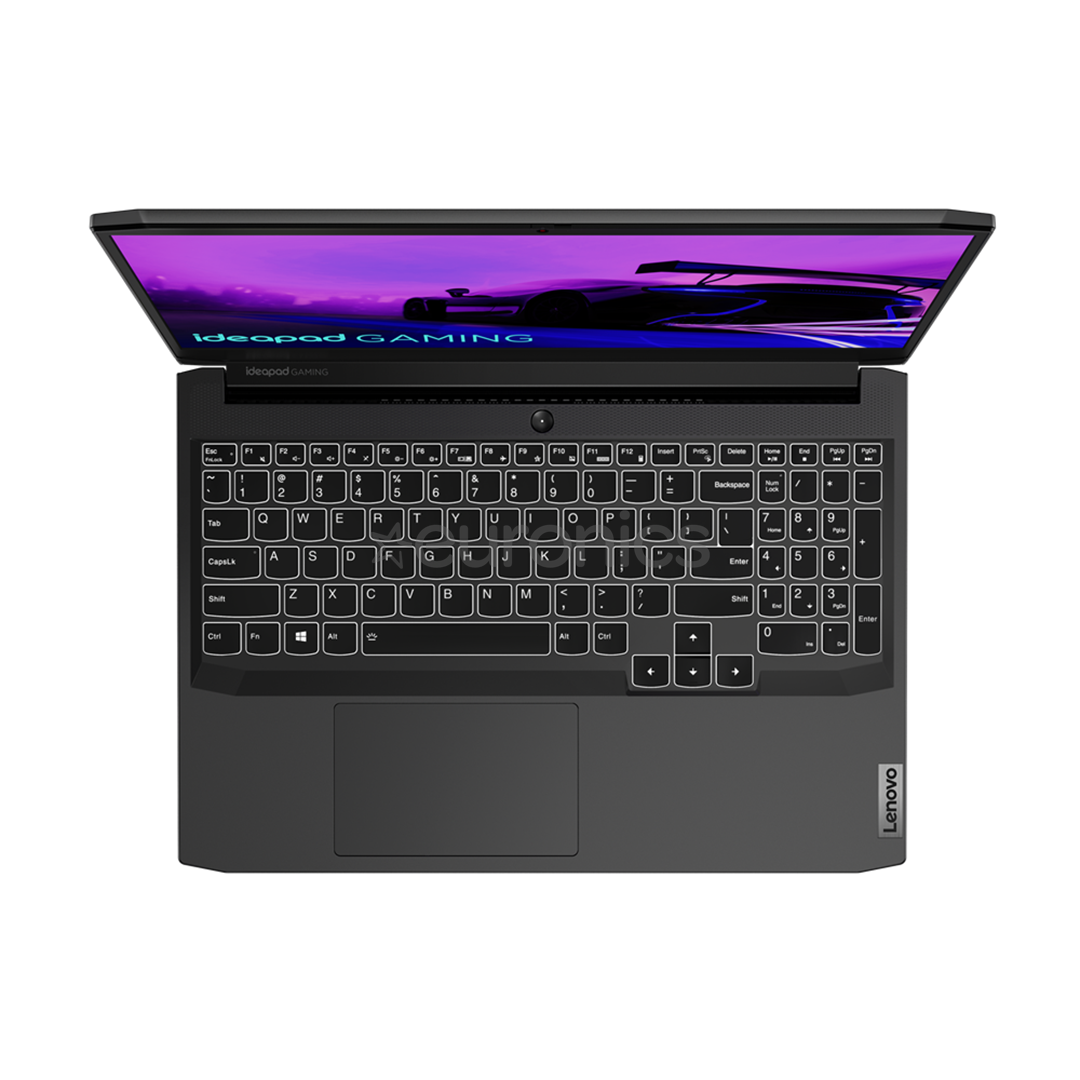 Lenovo IdeaPad Gaming 3 15IHU6, 15.6'', i5, 16 GB, 512 GB, RTX3050Ti, W11H, melna - Portatīvais dators