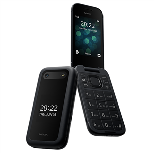 Nokia 2660 Flip, melna - Mobilais telefons
