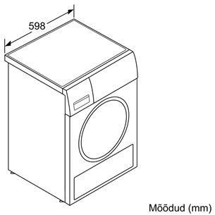 Bosch, 8 kg, dziļums 61.3 cm - Veļas žāvētājs