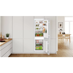 Bosch, 260 л, высота 178 см, белый - Интегрируемый холодильник