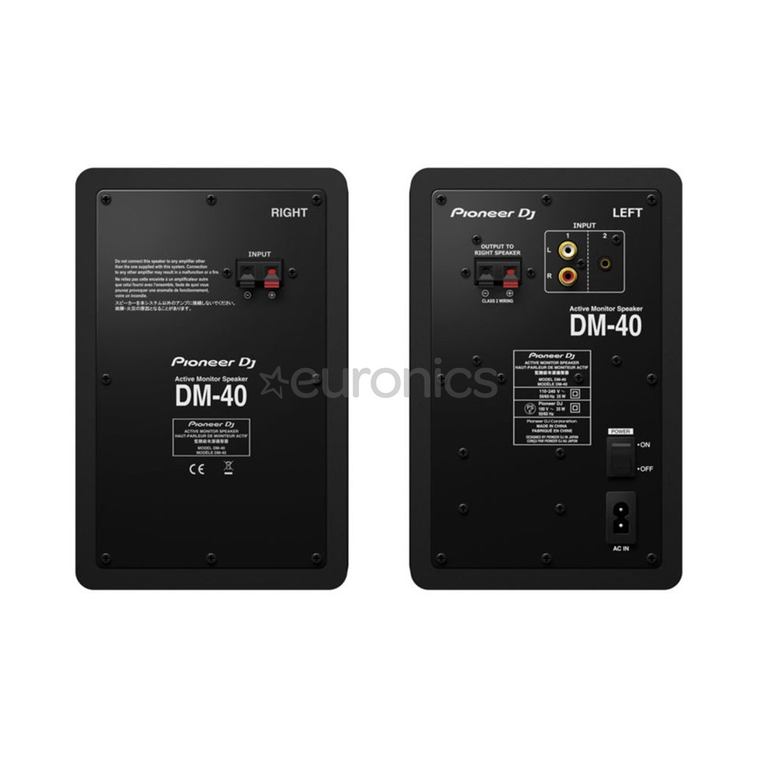 Pioneer DJ DM-40, melna - Studijas audio monitori
