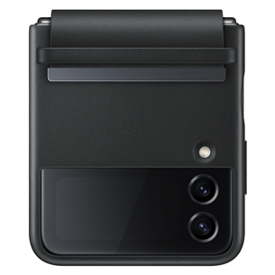 Samsung Galaxy Flip4 Flap Leather Cover, black - Smartphone cover EF-VF721LBEGWW