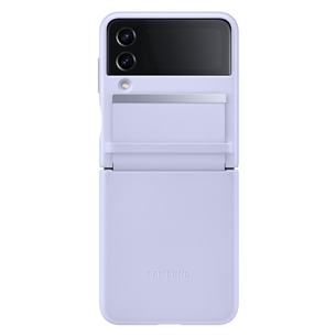 Samsung Galaxy Flip4 Flap Leather Cover, lillā - Apvalks viedtālrunim
