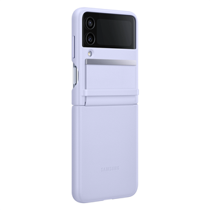 Samsung Galaxy Flip4 Flap Leather Cover, lillā - Apvalks viedtālrunim