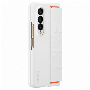 Samsung Galaxy Fold4 Silicone Grip Cover, белый - Чехол для смартфона