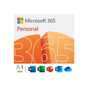 Microsoft 365 Personal, подписка на 12 месяцев, 1 пользователь / 5 устройств, 1 ТБ OneDrive, ENG